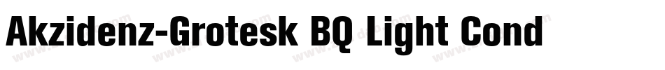 Akzidenz-Grotesk BQ Light Conde字体转换